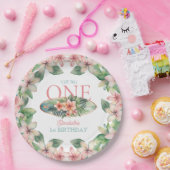 Bloemen Surven Board De Grote 1e Verjaardag Papieren Bordje (Feest)