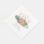 Bloemen Surven Board De Grote 1e Verjaardag Servet (Hoek)