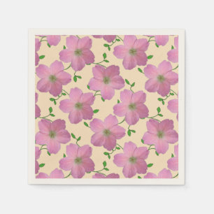 Bloemen Sweet Pink Garden Bloemen op elke kleur Servetten