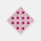 Bloemen Sweet Pink Garden Bloemen op elke kleur Servetten (Hoek)