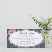 Bloemen Sympathie Bedankt Fotokaart (Staand voorkant)