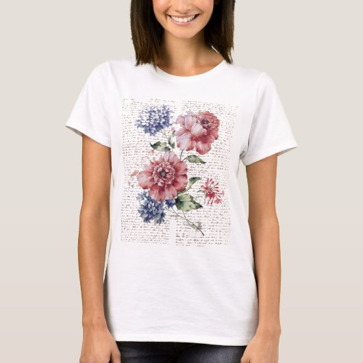  bloemen t-shirt (Voorkant)