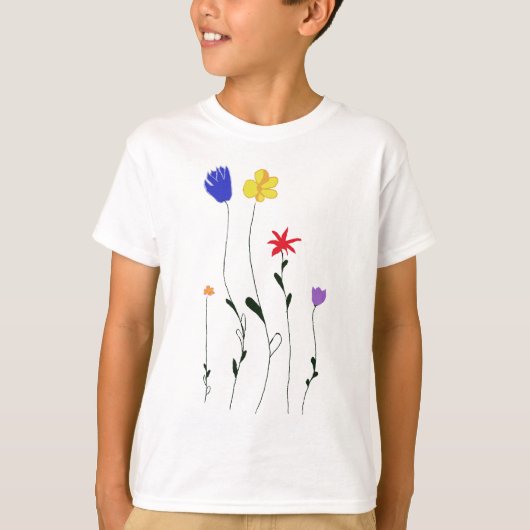 Bloemen T-shirt (Voorkant)
