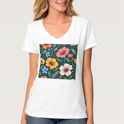 Bloemen T-shirt (Voorkant)
