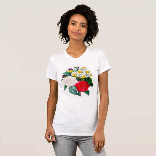  bloemen t-shirt (Voorkant volledig)