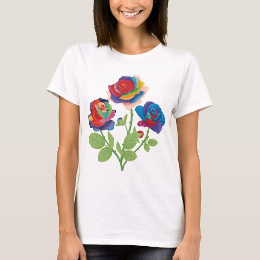 bloemen t-shirt (Voorkant)