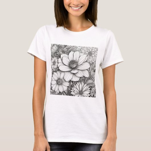 Bloemen T-shirt (Voorkant)