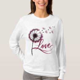 Bloemen T-shirt met lange mouwen, Floral T-shirt