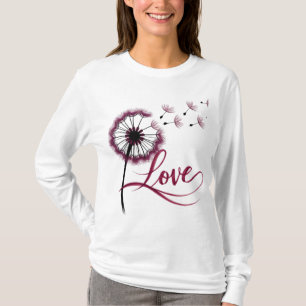 Bloemen T-shirt met lange mouwen, Floral T-shirt
