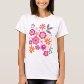 Bloemen T-shirt voor dames (Voorkant)