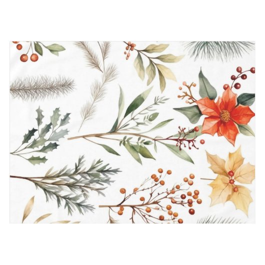 "Bloemen" Tafelkleed (Voorkant (Horizontaal))