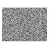 Bloemen Tafelkleed Zwart Wit Design (Voorkant (Horizontaal))