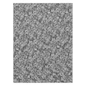 Bloemen Tafelkleed Zwart Wit Design (Voorkant)