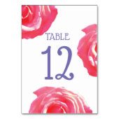 Bloemen Tafelnummer Kaart (Achterkant)