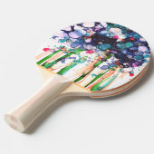 Bloemen Tafeltennisbatje (Voorkant Gekanteld)