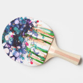 Bloemen Tafeltennisbatje (Zijkant)
