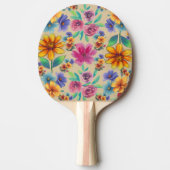 bloemen tafeltennisbatje (Voorkant)