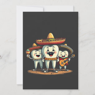Bloemen Tand Grappig Cinco de Mayo Kaart