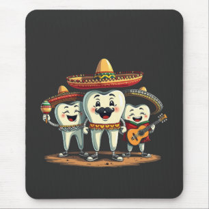 Bloemen Tand Grappig Cinco de Mayo Muismat