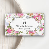  Bloemen Tand Tandheelkundige kliniek Tandarts Visitekaartje