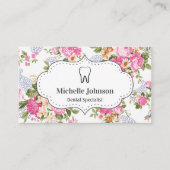  Bloemen Tand Tandheelkundige kliniek Tandarts Visitekaartje (Voorkant)