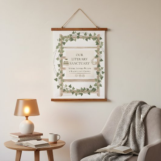 Bloemen Tapijt met Klimop Motief Hangend Wandkleed