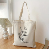 Bloemen tas met eigen naam voor Moeder, Oma & Vrie