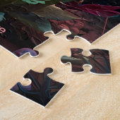 Bloemen te midden van het Lightning Storm Legpuzzel (Zijkant)