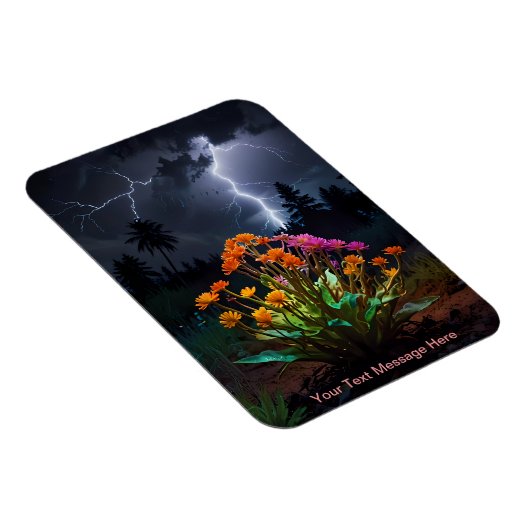 Bloemen te midden van het Lightning Storm Magneet (Rechterzijde)