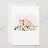 Bloemen Tea Garden Verjaardagsfeestje Uitnodiging (Achterkant)