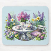 Bloemen Tea Party in de tuin Muismat (Voorkant)