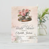  Bloemen Tea Party Lights Vrijgezellenfeest Kaart (Staand voorkant)