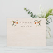 Bloemen Tea Party Mam To Be Shower Dank je kaart (Staand voorkant)