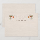 Bloemen Tea Party Mam To Be Shower Dank je kaart (Voorkant / Achterkant)