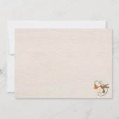 Bloemen Tea Party Vrijgezellenfeest Dank je kaart (Achterkant)