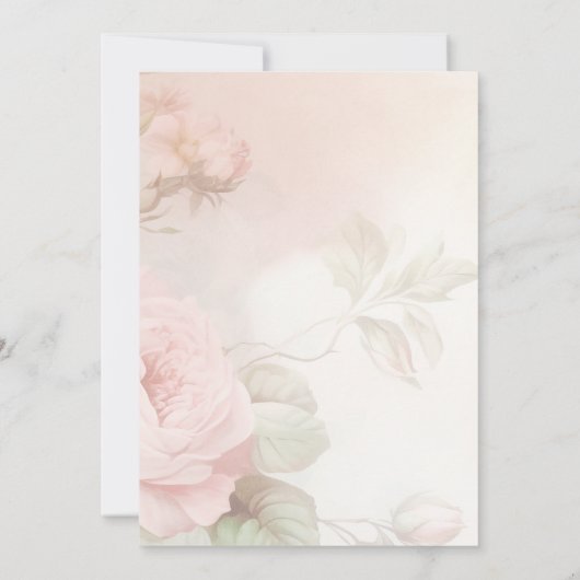  Bloemen Tea Party Vrijgezellenfeest Kaart (Achterkant)