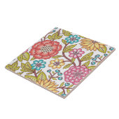 Bloemen tegelpatroon keramische tegel tegeltje (Zijkant)