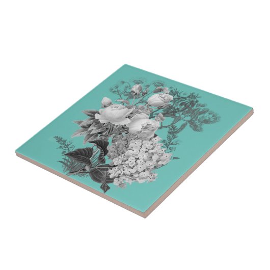 bloemen tegeltje (Zijkant)