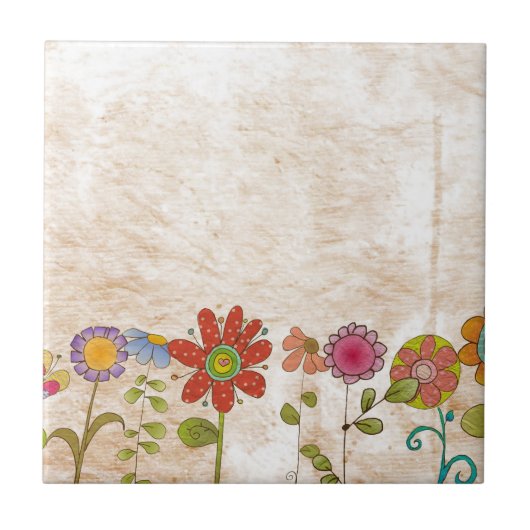 Bloemen Tegeltje (Voorkant)