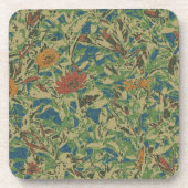 Bloemen tegen bladcamouflage drankjes onderzetter (Voorkant)