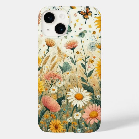 Bloemen Telefoonhoesje met Wildflowers Case-Mate iPhone Case (Achterkant)