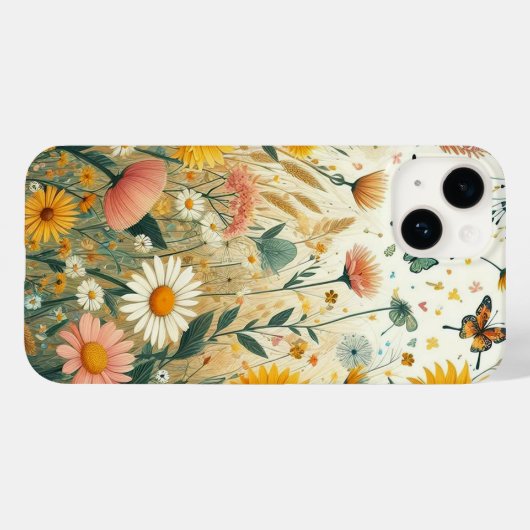 Bloemen Telefoonhoesje met Wildflowers Case-Mate iPhone Case (Achterkant (horizontaal))