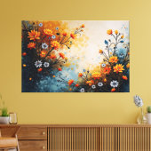 Bloemen ter viering canvas afdruk (Insitu (Woonkamer))