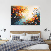 Bloemen ter viering canvas afdruk (Insitu (Slaapkamer))