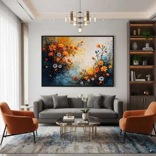 Bloemen ter viering canvas afdruk