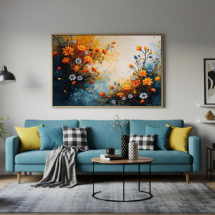 Bloemen ter viering poster