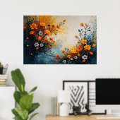 Bloemen ter viering poster (Thuiskantoor)