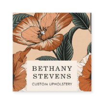 Bloemen Terra Cotta Groene Meubelbekleding