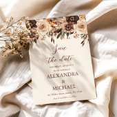 Bloemen Terracotta Bruiloft Save The Date