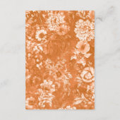 Bloemen Terracotta Neutraal Trouwdetails Informatiekaartje (Achterkant)